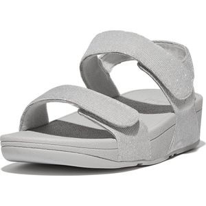 FitFlop Lulu Adjustable Shimmerlux Back-Strap Sandals ZILVER
