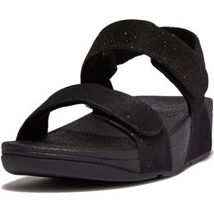 Fitflop Lulu Adjustable Shimmerlux B-st Sandals Zwart EU 38 Vrouw