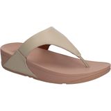 Fitflop Lulu Leather Toepost Stone Beige