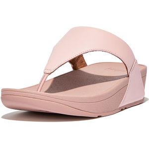 Dames Fit Flop Lulu Leather Toe Thong Sandalen in Roze