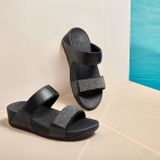 FitFlop Lulu Opul Slides ZWART - Maat 41