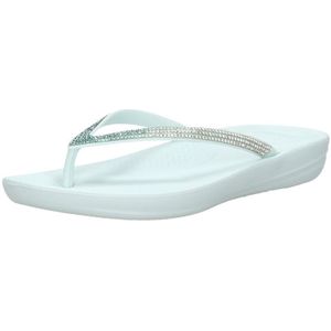 Women's Fit Flop iQushion Ombre Sparkle teenslippers in Light Blue