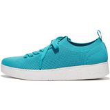 FitFlop Women Rally E01 Sneaker Knit Tahiti Blue-Schoenmaat 36