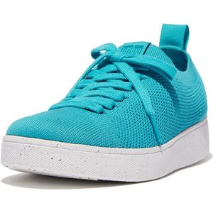 FitFlop Women Rally E01 Sneaker Knit Tahiti Blue-Schoenmaat 36