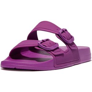 FitFlop Iqushion Two-Bar Buckle Slides PAARS - Maat 38