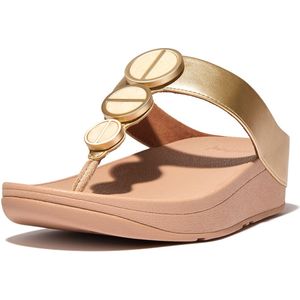 FitFlop Halo metallic-trim toe-post sandals