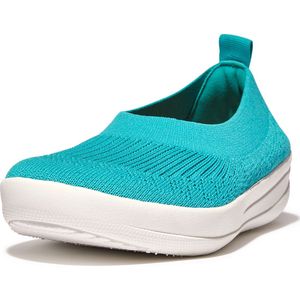 FitFlop Women Uberknit Slip-On Ballerina Tahiti Blue-Schoenmaat 36