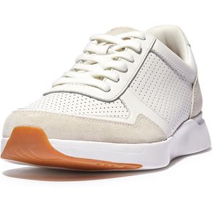 FitFlop Men Anatomiflex Mens Leather-Mix Sneakers Urban White-Schoenmaat 44
