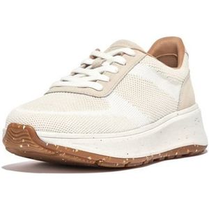 fitflop - F-mode E01 - Sneakers - Urban White Mix - Gebreid - Microwobbleboard Tussenzool