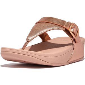 FitFlop Lulu Adjustable Toe Post - Leather ROZE