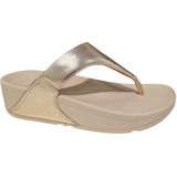 Fitflop Lulu Leather Toepost Slippers Blauw Vrouw