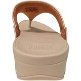 Fitflop Lulu Leather Toepost Slippers Blauw Vrouw