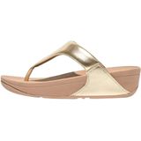 Fitflop Lulu Leather Toepost Slippers Blauw Vrouw