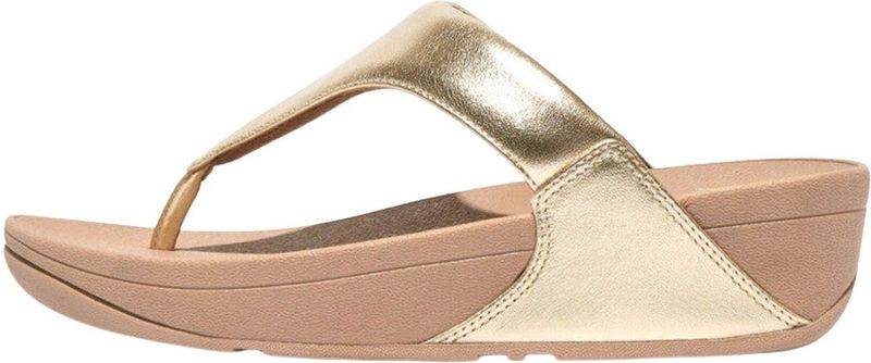 Fitflop Lulu Leather Toepost Slippers Blauw Vrouw