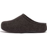 FitFlop - Shuv - Pantoffel - All Black - Vilt - Ergonomisch Vormgegeven