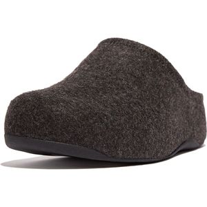 FitFlop Women Shuv Cushy Felt Clog Slippers All Black-Schoenmaat 40