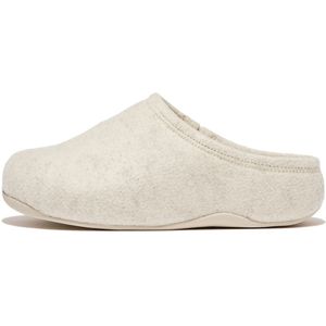 FitFlop Shuv Cushy Vilten Clogs Pantoffels/Sloffen WIT - Maat 36