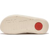 FitFlop Shuv Cushy Vilten Clogs Pantoffels Sloffen WIT