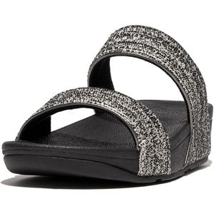 FitFlop - Lulu Shimmerweave - Slippers - Zwart Mix - Ergonomische Demping