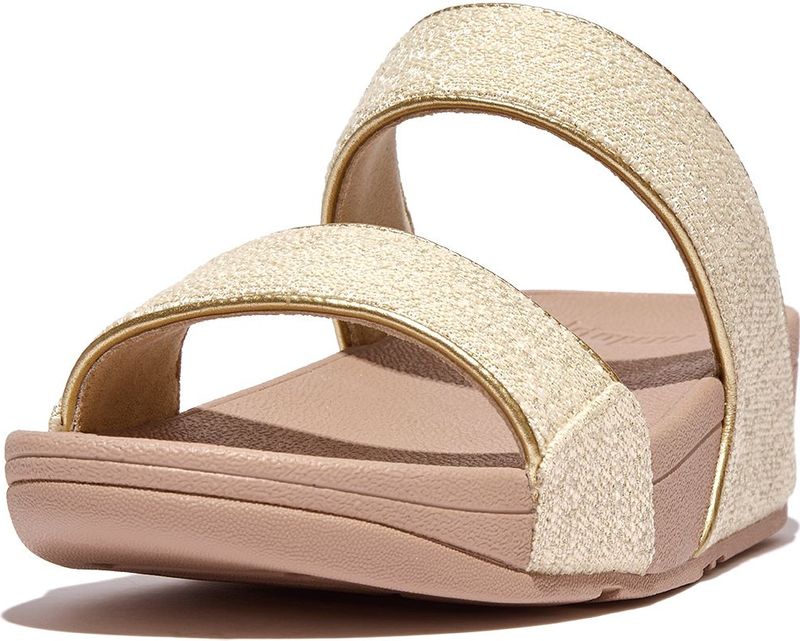 FitFlop - Lulu Shimmerweave - Slippers - Zwart Mix - Ergonomische Demping