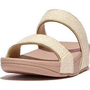 FitFlop - Lulu Shimmerweave - Slippers - Stone Beige Mix - Ergonomisch Comfort