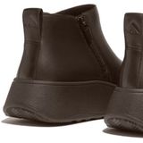 Fitflop F-mode Leather Flatform Zip Ankle Boots Bruin EU 37 Vrouw