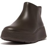 FitFlop Women F-Mode Leather Flatform Zip Ankle Boots Chocolate Brown-Schoenmaat 39