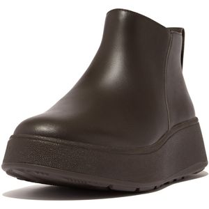 FitFlop F-mode leather flatform zip ankle boots