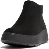 FitFlop Women F-Mode Suede Flatform Zip Ankle Boots All Black-Schoenmaat 42