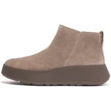 Fitflop F-mode Suede Flatform Zip Ankle Laarzen