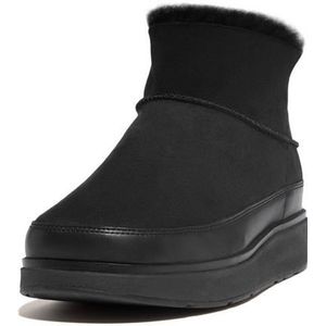 Fitflop Vrouwen Gen-ff Ultra-Mini Dubbelzijdige Shearling Laarzen Enkel, Zwart, 38 EU