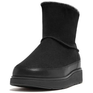 FitFlop Women Gen-Ff Mini Double-Faced Shearling Boots All Black-Schoenmaat 42