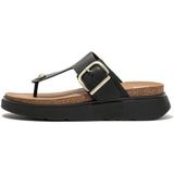 FitFlop Women Gen-FF Buckle Leather Toe-Post Black-Schoenmaat 41