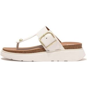 FitFlop Gen-FF Buckle Leather Toe-Post Sandals WIT - Maat 37