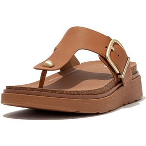 FitFlop Gen-FF Buckle Leather Toe-Post Sandals BRUIN - Maat 42