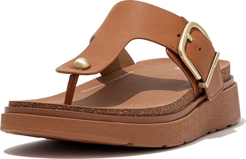 Fitflop - Buckle Leather - Gezondheidsslippers - Ergonomisch Ontwerp - Luxe en Comfortabel