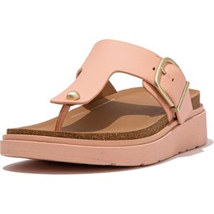 FitFlop Gen-FF Buckle Leather Toe-Post Sandals ROZE