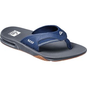 REEF Fanning Heren-teenslipper met flesopener, voetboogondersteuning, duurzame zool en waterbestendig, Grijs/Zwart, 43 EU REEF Fanning Heren-teenslipper met flesopener, voetboogondersteuning, duurzame zool en waterbestendig, Grijs/Zwart, 43 EU
