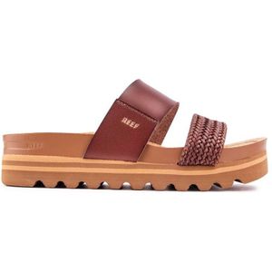 Reef Dames Cushion Vista Hi Slide Sandaal, Chocolade, 10 UK