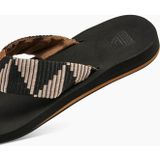 Reef Spring Wovenpebble Dames Slippers - Zwart Bruin