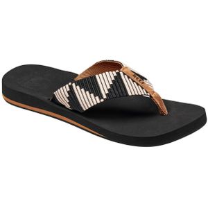 Reef Spring Wovenpebble Dames Slippers - Zwart Bruin