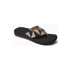 Reef Spring Wovenpebble Dames Slippers - Zwart/Bruin - Maat 42,5