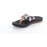 Reef Spring Wovenpebble Dames Slippers - Zwart Bruin