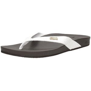 Reef Cushion Flip Flops voor dames, kort, braun sassy