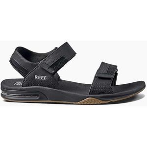 Reef Leather Fannng Heren Slppers - Dark Brown - Nu 50% kortng