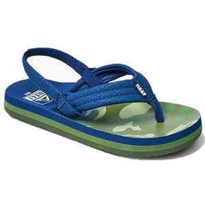 Reef - Little Kids Ahi - Slippers - Blauw Camo - Jongens