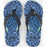 Reef - Little Ahi Checkers - Teenslippers - Blauw/Zwart