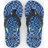 REEF Ahi Kinder Slipper Swell Checkers 4