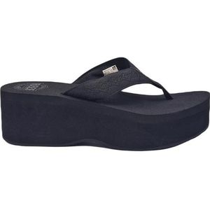 Reef - Sandy Hi - Slipper - Black - 100% Gerecycled PET - Zacht geborsteld EVA Voetbed