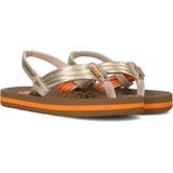 Reef Little Ahiwild Meisjes Slippers - Bruin Goud